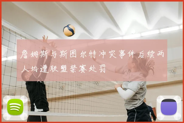 詹姆斯与斯图尔特冲突事件后续两人均遭联盟禁赛处罚