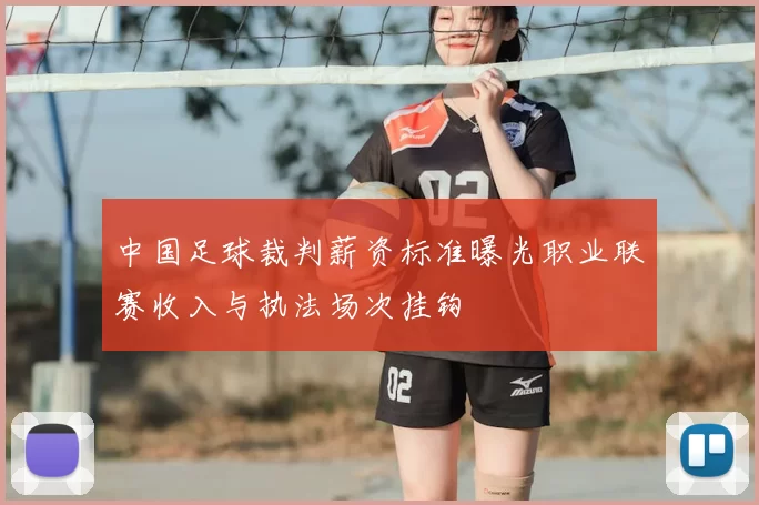 中国足球裁判薪资标准曝光职业联赛收入与执法场次挂钩